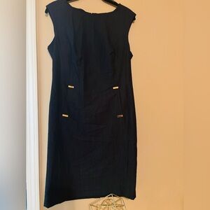 NWT. Calvin Klein Midnight Blue Dress